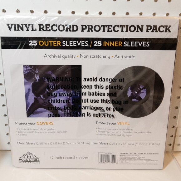 NWT ROCK & ROLL HALL OF FAME Vinyl record protection sleeves 25 outer & inner - Picture 3 of 4